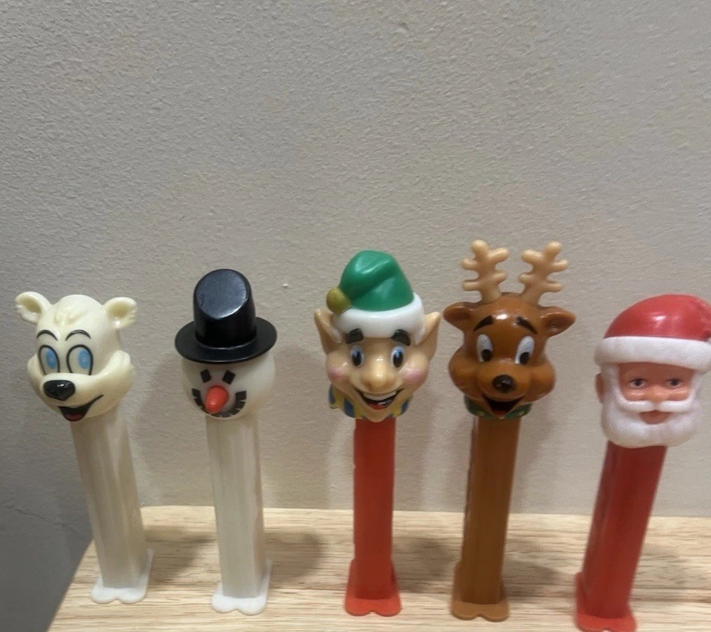 Pez Candy Dispenser x5 Christmas Theme Lot Pez Candy Dispenser x5 Christmas Theme Lot