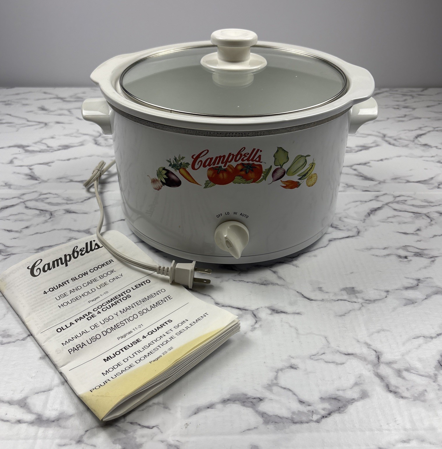RARE Campbell's Soup Slow Cooker 4-Quart Slow Cooker 3 level Crock Pot (New) RARE Campbell's Soup Slow Cooker 4-Quart Slow Cooker 3 level Crock Pot (New)