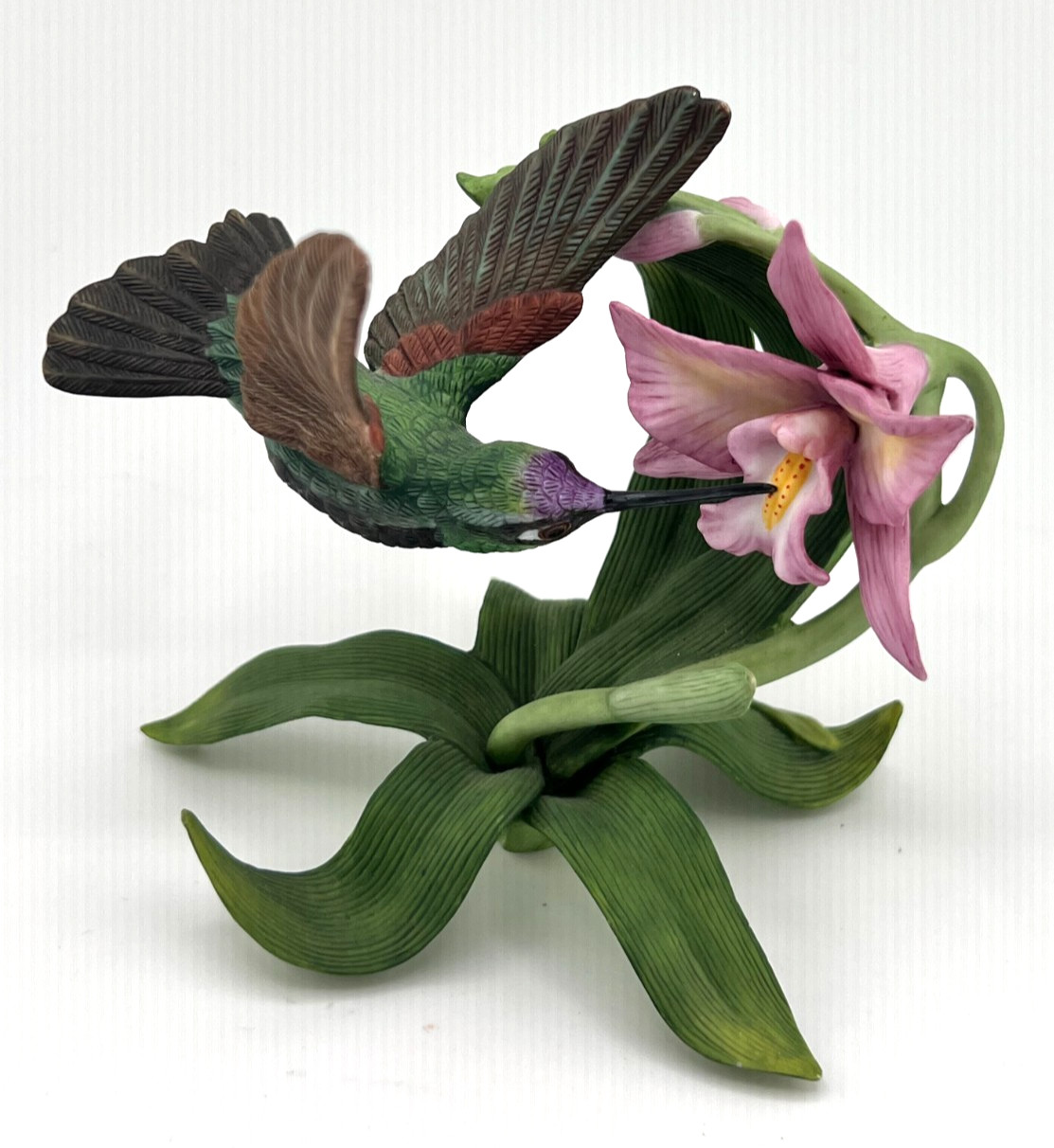 Lenox Magnificent Hummingbird Porcelain Figurine 1992 Garden Birds Retired Lenox Magnificent Hummingbird Porcelain Figurine 1992 Garden Birds Retired