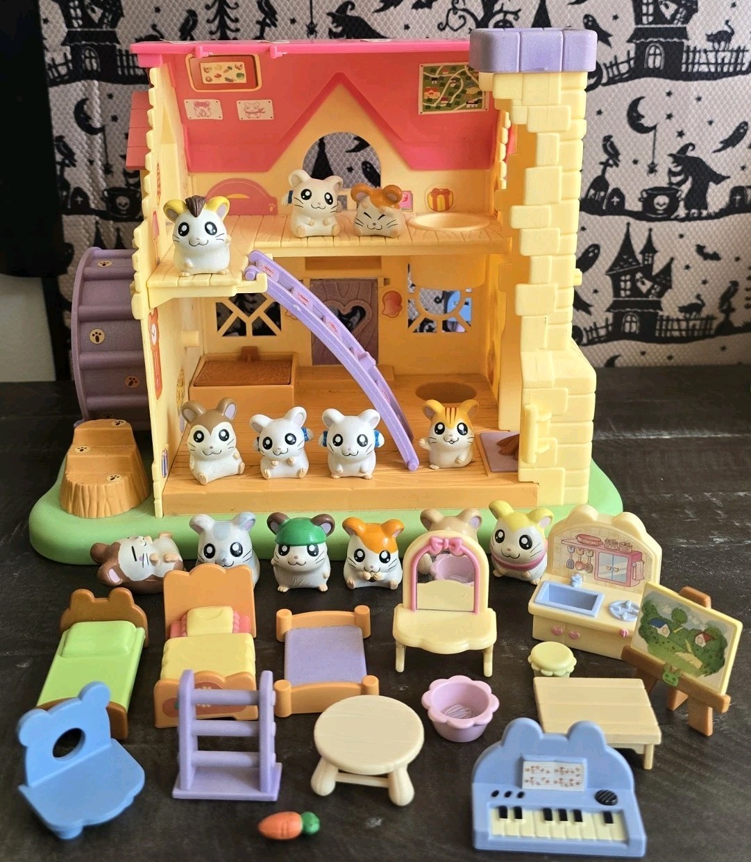 Hamtaro Ham-Ham House Playsets Figures & Accessories, Epoch RARE HUGE LOT