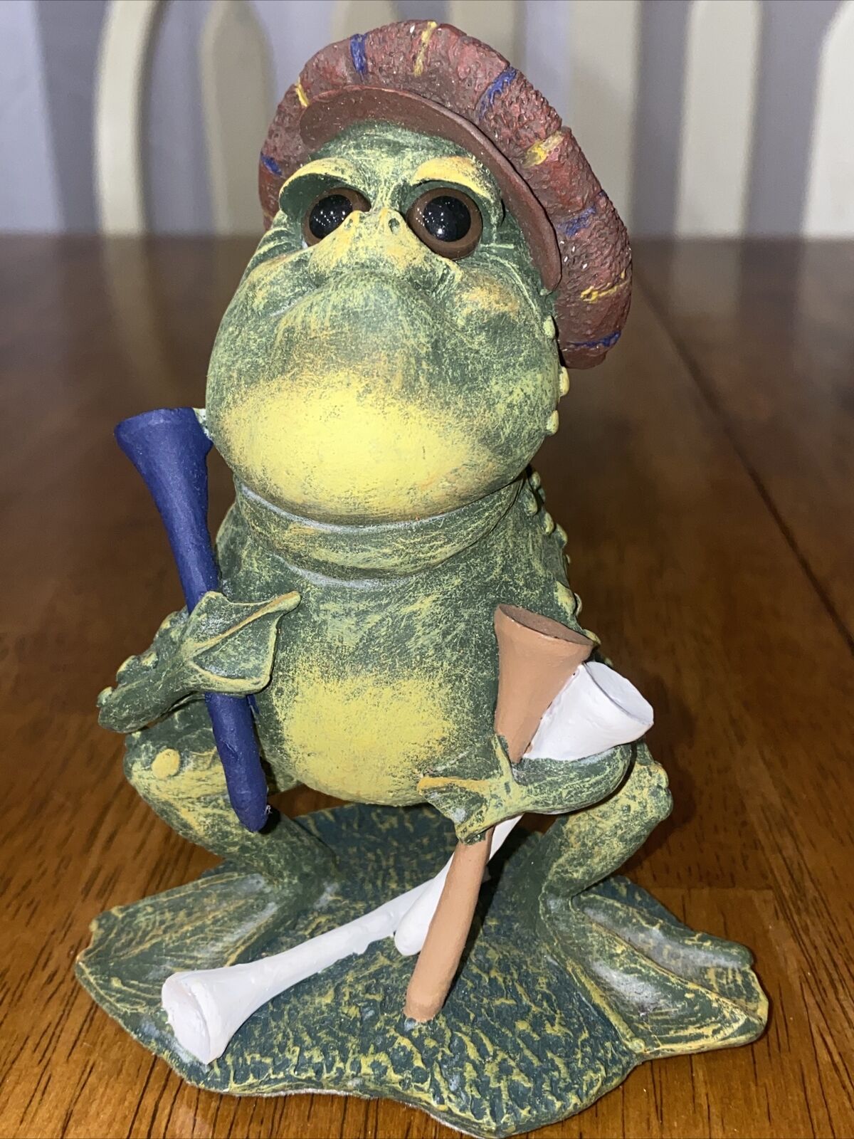 5” Frog Golf Caddy Figurine Collectible Souvenir The Tee Collector Hobby