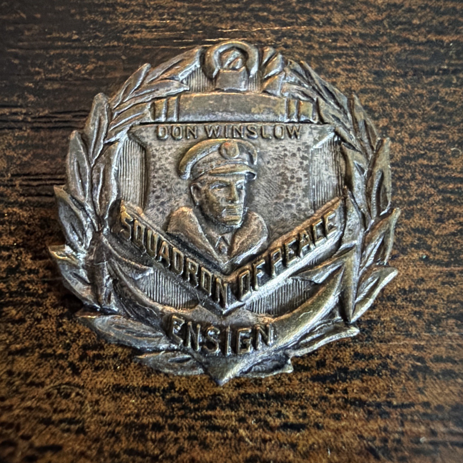 1939 Don Winslow NAVY SQUADRON OF PEACE ENSIGN Badge Kellogg's radio premium fl1 1939 Don Winslow NAVY SQUADRON OF PEACE ENSIGN Badge Kellogg's radio premium fl1