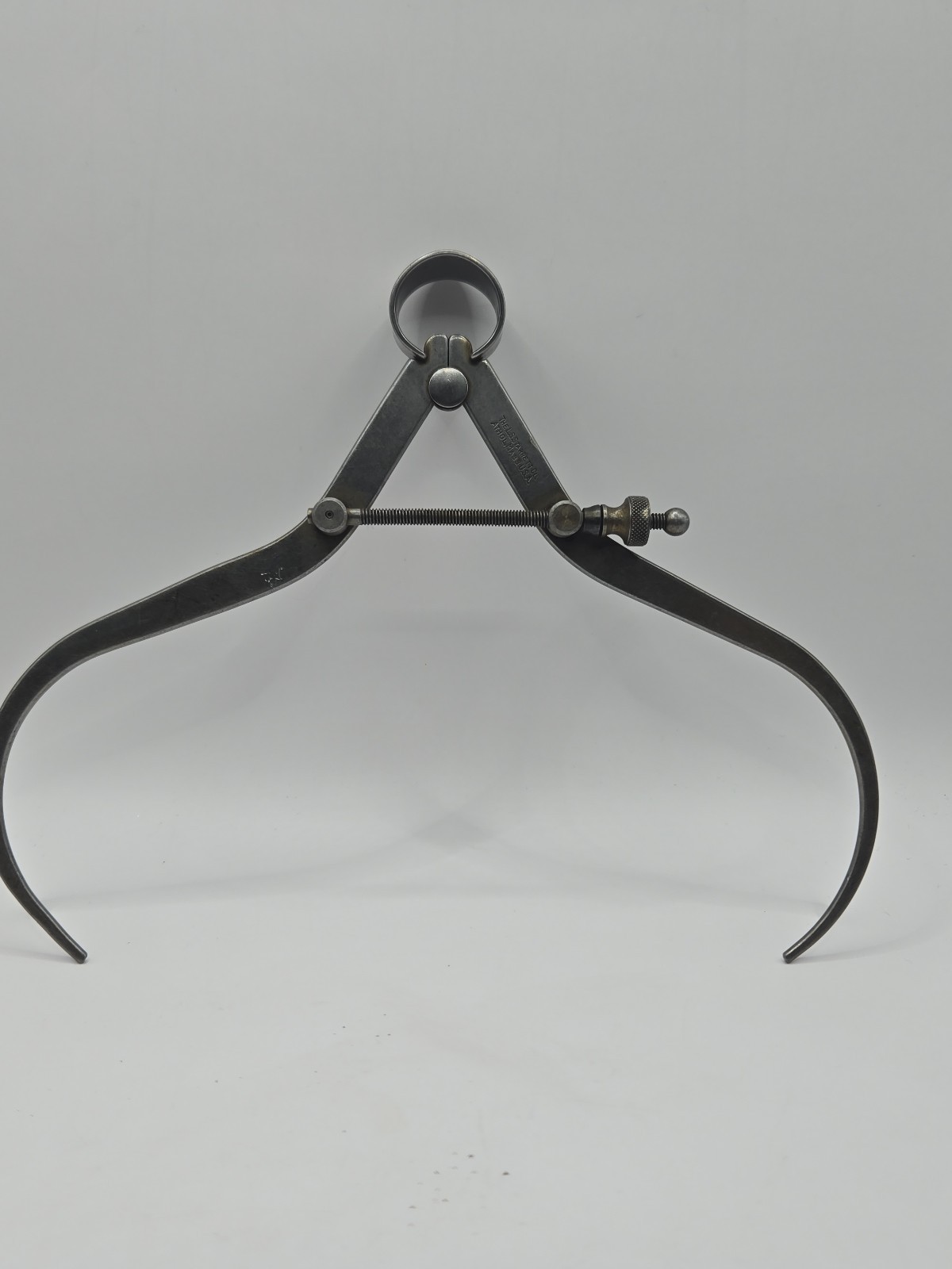 Vintage L.S. Starrett 6” Flat-Leg Spring Outside  Caliper Tool Made in USA