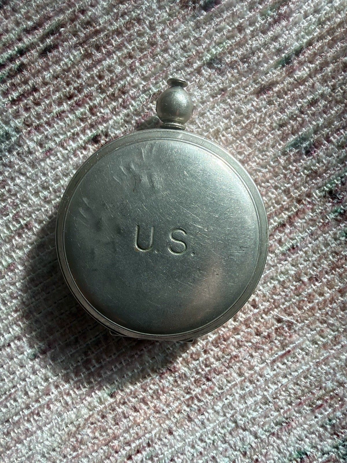 WWII US Military Pocket Compass Wittnauer - Working Pop Latch & Free Needle WW2 WWII US Military Pocket Compass Wittnauer - Working Pop Latch & Free Needle WW2