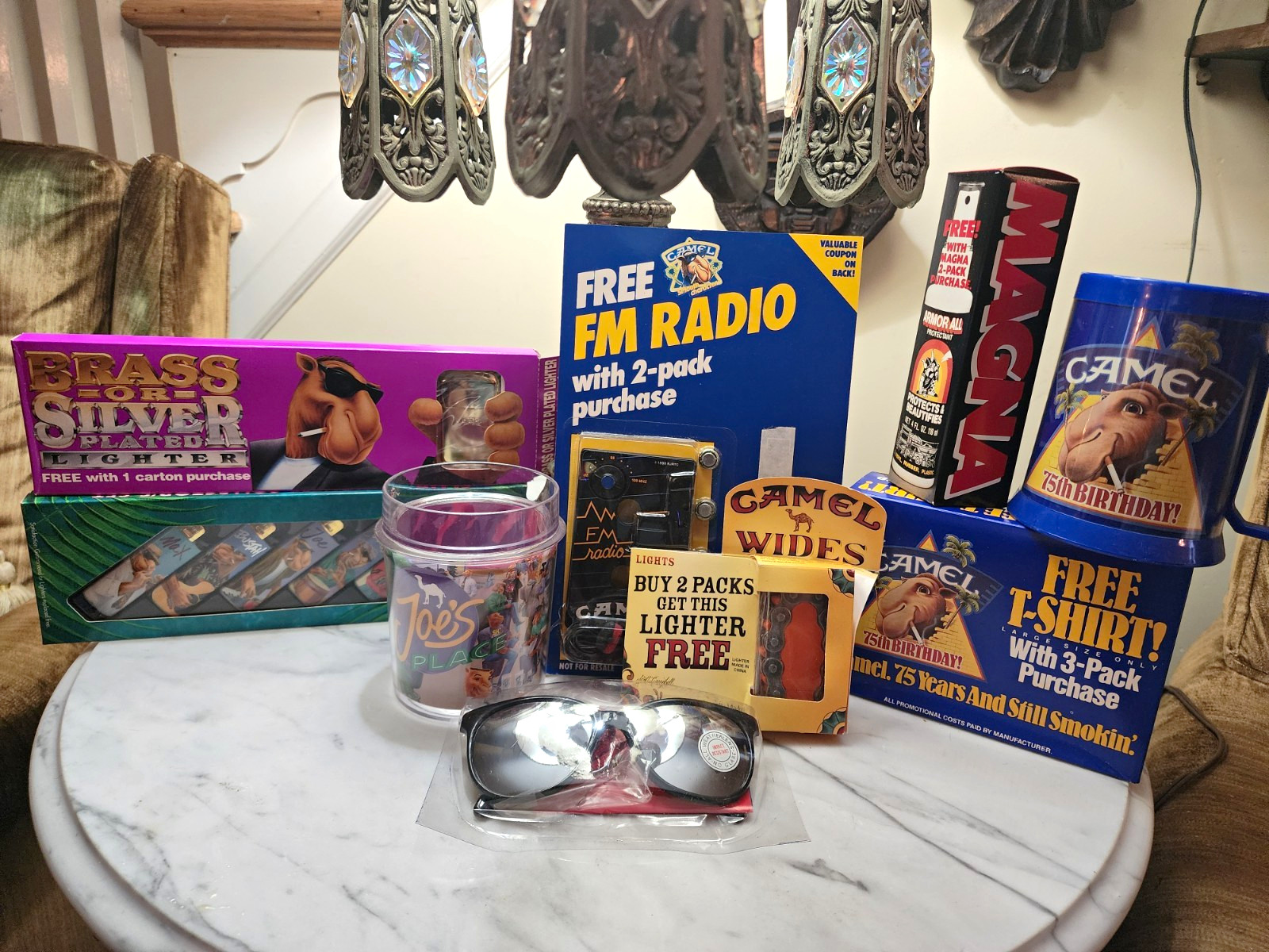 Vintage Camel Cigarette Joe Camel Advertising Memorabilia Collectibles Lot 1990s Vintage Camel Cigarette Joe Camel Advertising Memorabilia Collectibles Lot 1990s