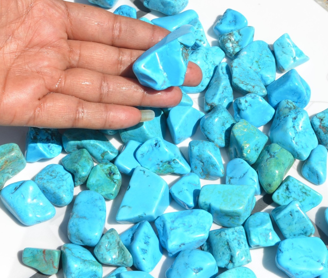 SLEEPING BEAUTY TURQUOISE NUGGETS ROUGH - 1/2 POUND LOTS - VERY HIGH QUALITY SLEEPING BEAUTY TURQUOISE NUGGETS ROUGH - 1/2 POUND LOTS - VERY HIGH QUALITY