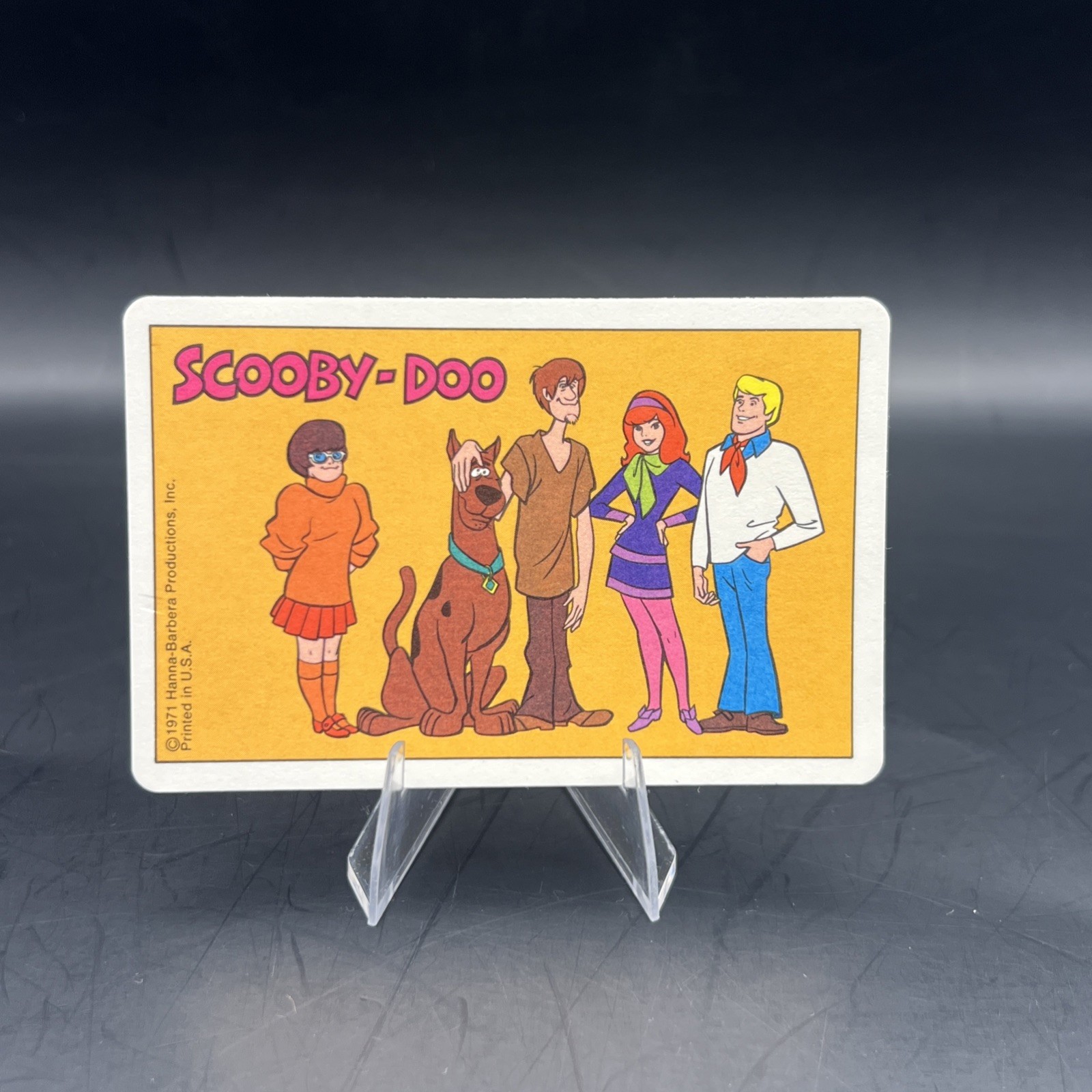 SCOOBY-DOO ROOKIE CARD RC 1971 MATTEL COMIC CARTOON CARDS EXTREMELY RARE CARD SCOOBY-DOO ROOKIE CARD RC 1971 MATTEL COMIC CARTOON CARDS EXTREMELY RARE CARD