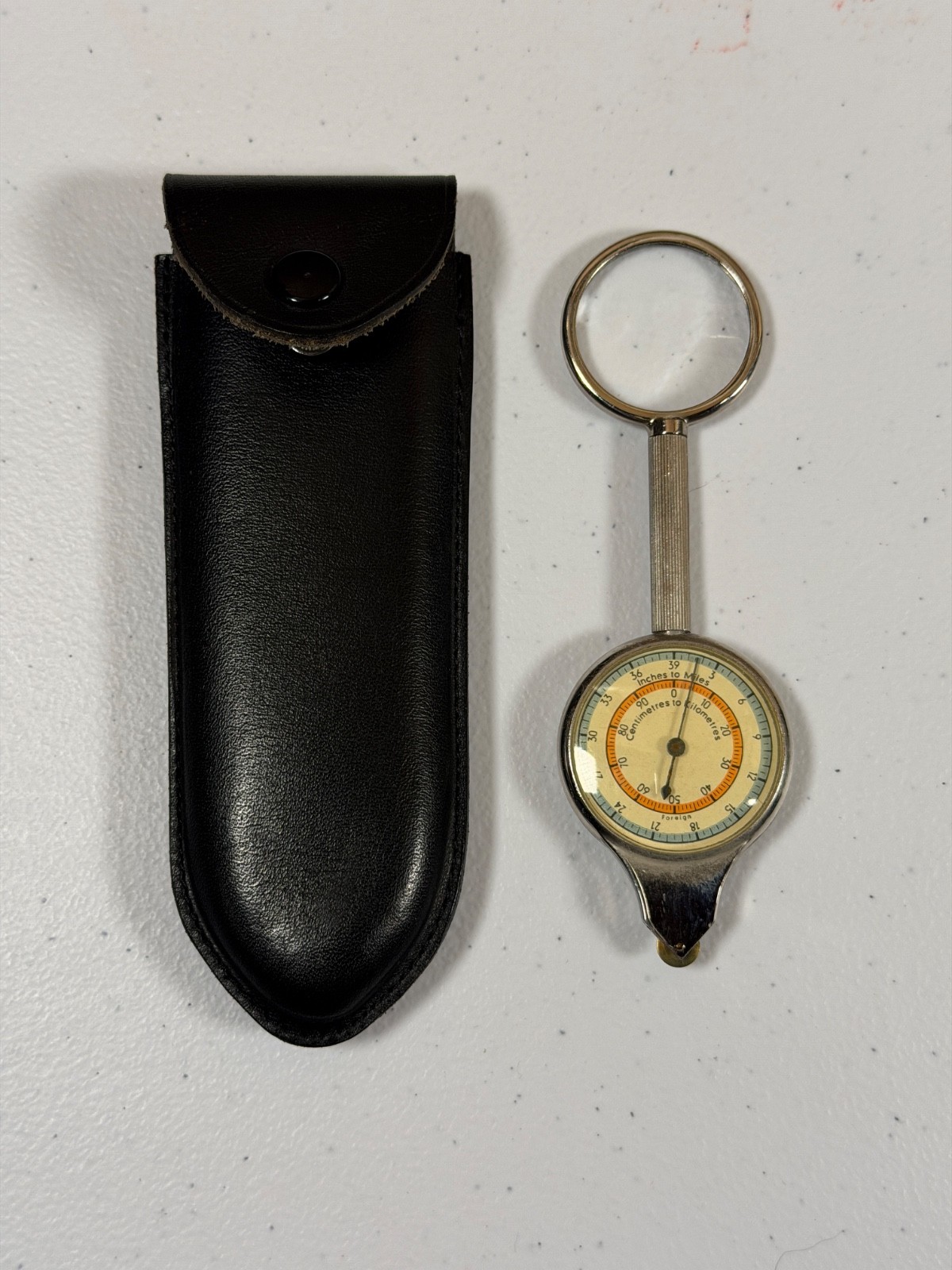 1950 Vintage Mechanical Opisometer Map Measurer w Foreign Stamp made in Germany 1950 Vintage Mechanical Opisometer Map Measurer w Foreign Stamp made in Germany
