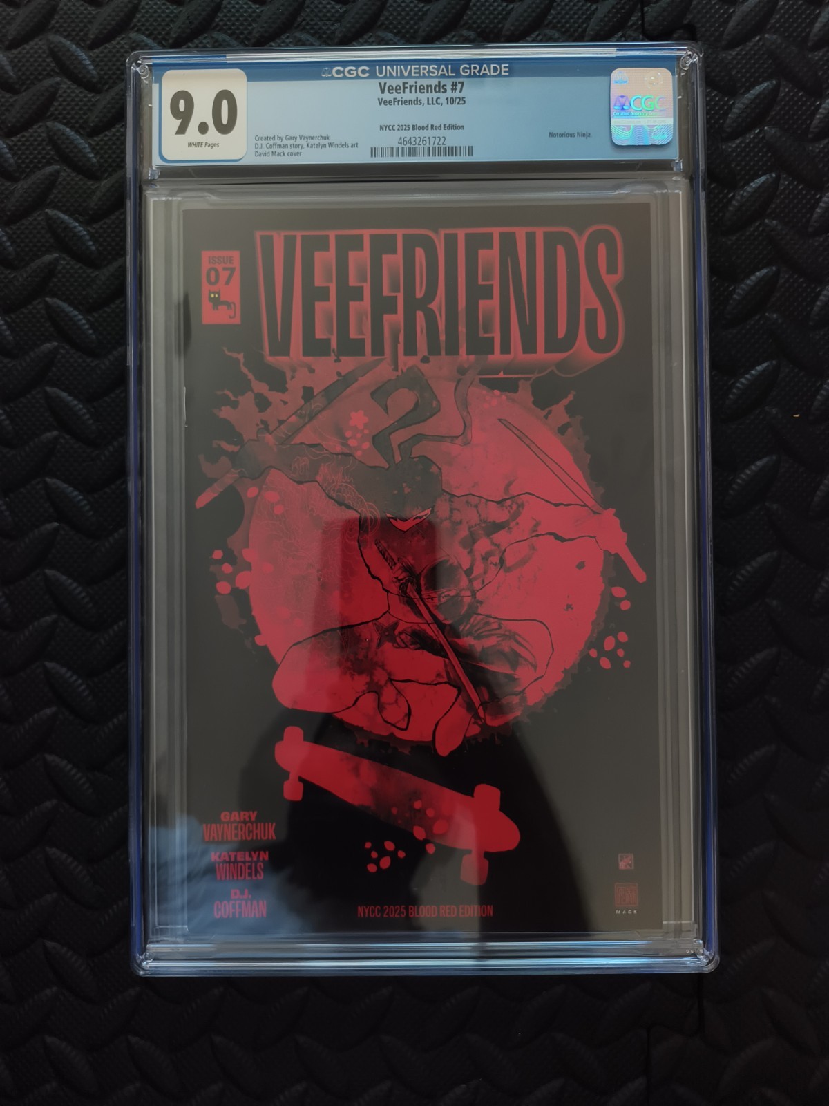 VeeFriends #7 NYCC 2025 Blood Red Edition David Mack Cover CGC 9.0 VeeFriends #7 NYCC 2025 Blood Red Edition David Mack Cover CGC 9.0