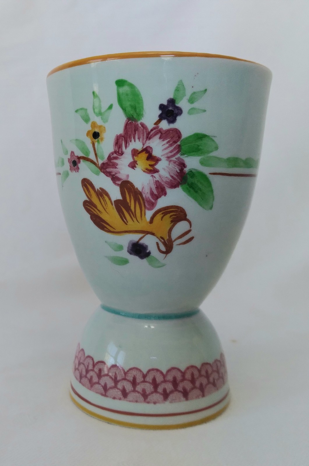 Vintage Adams Calyx Ware Carolynn Pattern Ironstone Double Egg Cup England