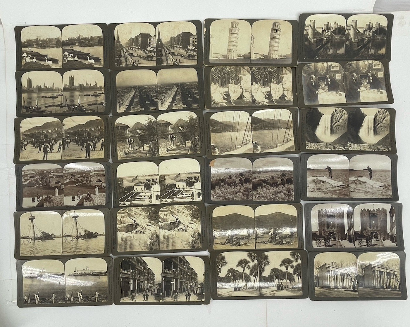 Antique H.C. White Perfect Stereograph Lot 24 Stereo View Cards c1900 Travel #4 Antique H.C. White Perfect Stereograph Lot 24 Stereo View Cards c1900 Travel #4