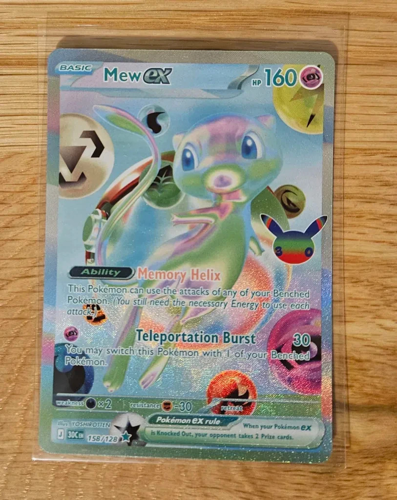 Mew Ex #158 Futuristic Rare Pokemon 30th Celebration NM English