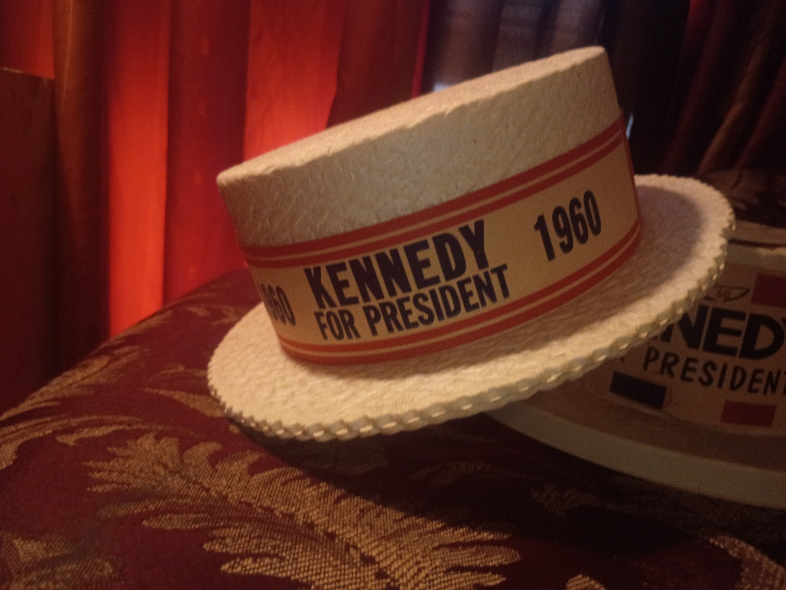 John F Kennedy For President 1960 Styrofoam Hat John F Kennedy For President 1960 Styrofoam Hat