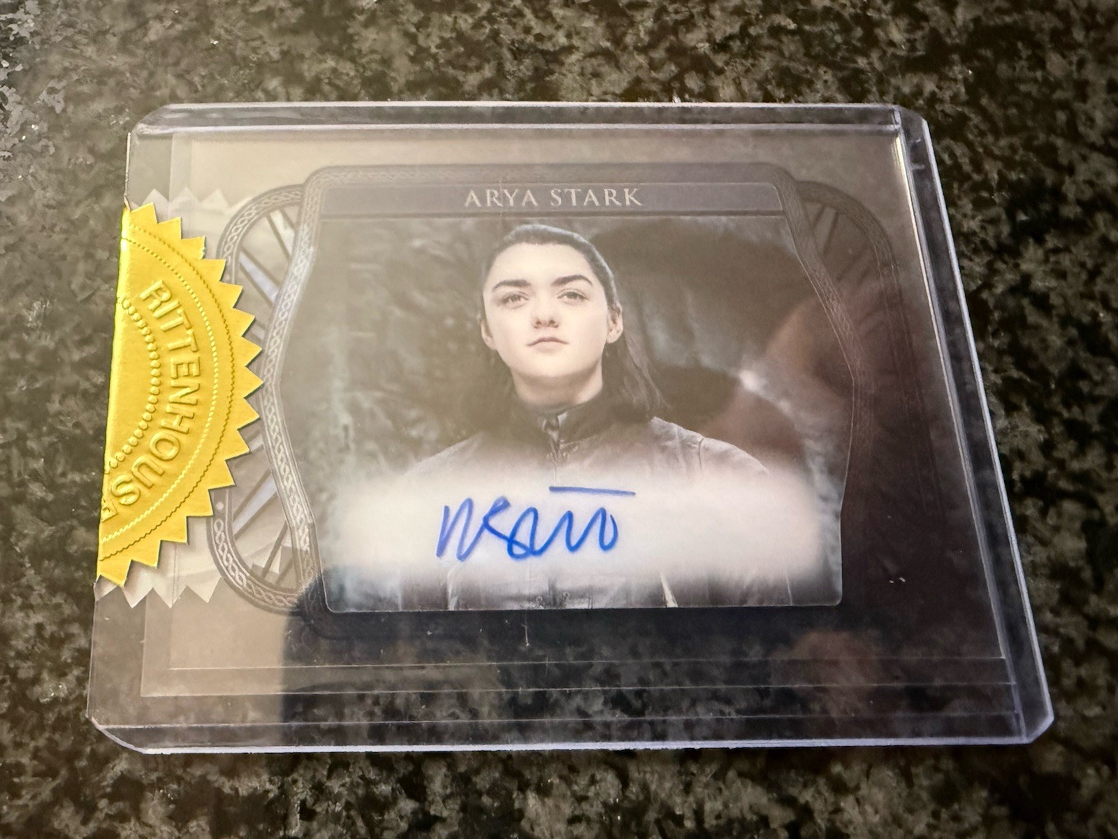 2023 Game of Thrones Art & Images Arya Stark Maisie Williams Dragonglass Auto