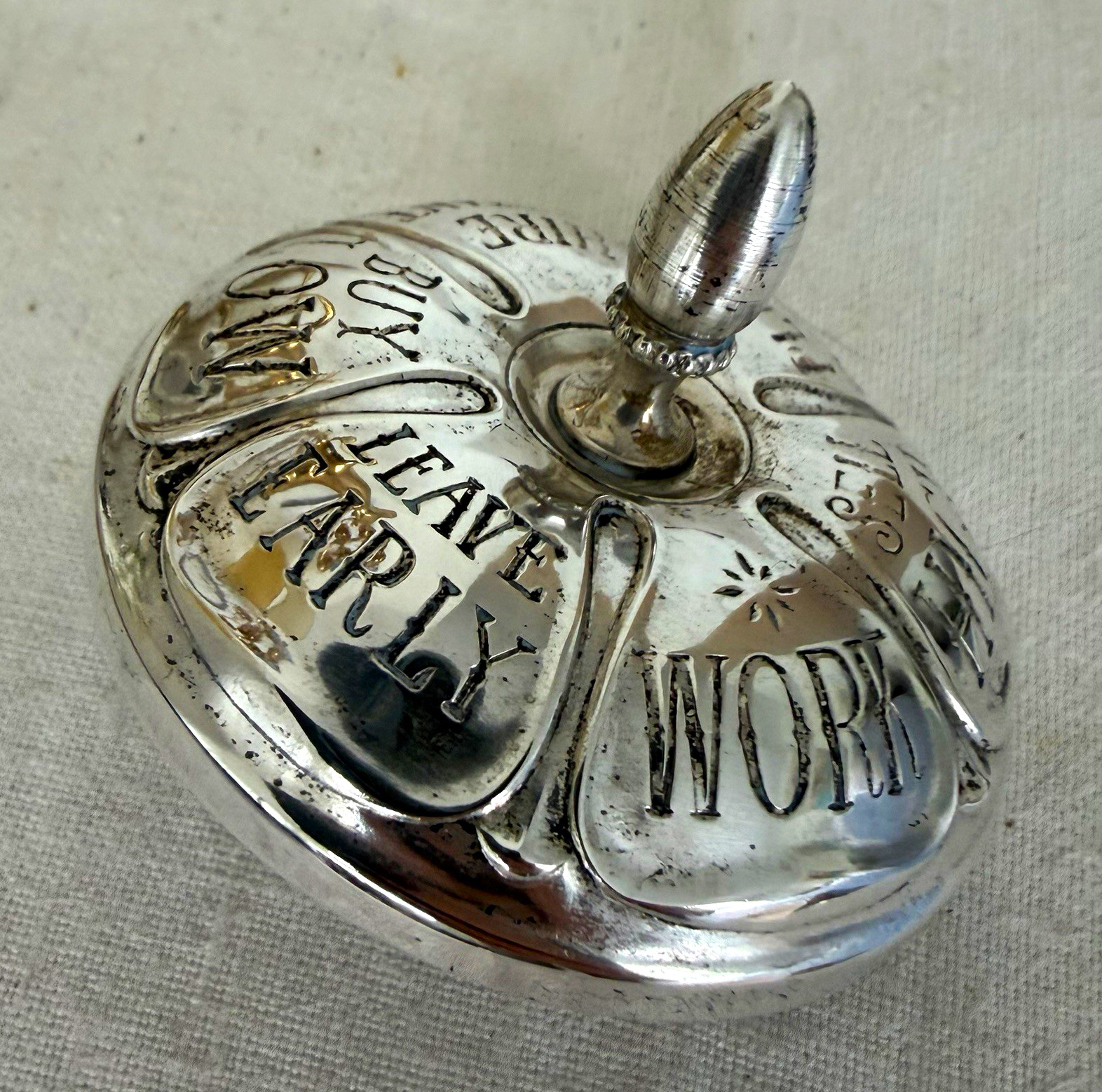 Gorham Sterling Silver Vintage Spinning Top Executive Decision Maker Gorham Sterling Silver Vintage Spinning Top Executive Decision Maker
