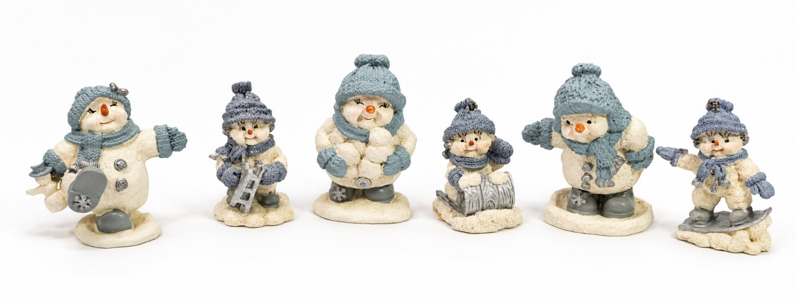 Vintage Snow Buddies Lot of 6 Encore 1999 2000 Snowmen Winter Fun Figurines Vintage Snow Buddies Lot of 6 Encore 1999 2000 Snowmen Winter Fun Figurines