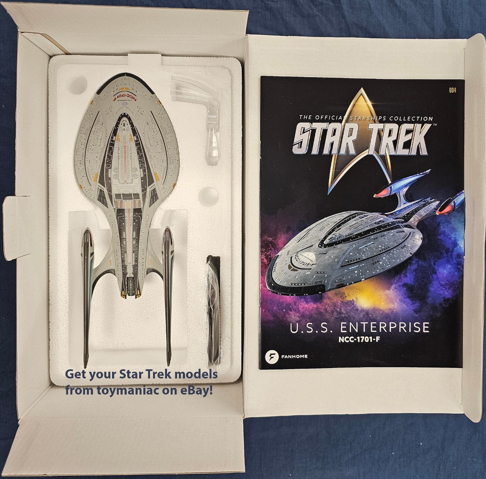 Fanhome (Like Eaglemoss) Star Trek XL USS Enterprise F NCC-1701-F New with mag Fanhome (Like Eaglemoss) Star Trek XL USS Enterprise F NCC-1701-F New with mag