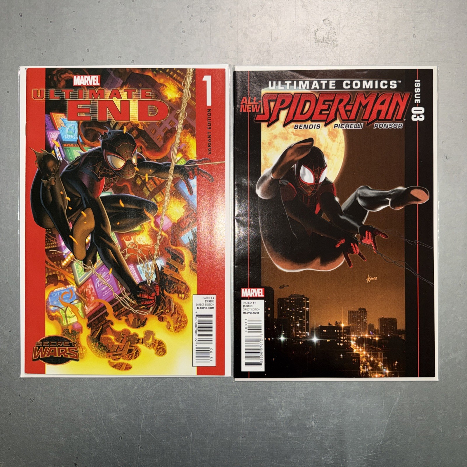 Ultimate End 1 Variant by Mark Bagley NM 2015 Spider Man 3 Lot Ultimate End 1 Variant by Mark Bagley NM 2015 Spider Man 3 Lot