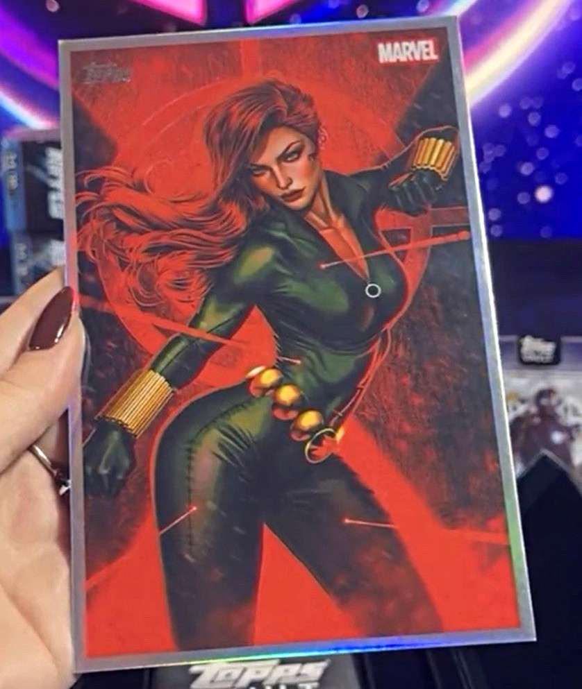 2026 Topps Marvel Vault Black Widow Box Topper Originals Art Card *READ DESC*