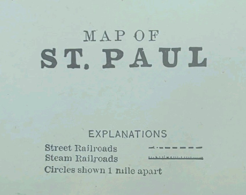 Vintage 1892 ST PAUL MINNESOTA Map 14"x11" Old Antique Original STATE FAIRGROUND Vintage 1892 ST PAUL MINNESOTA Map 14"x11" Old Antique Original STATE FAIRGROUND