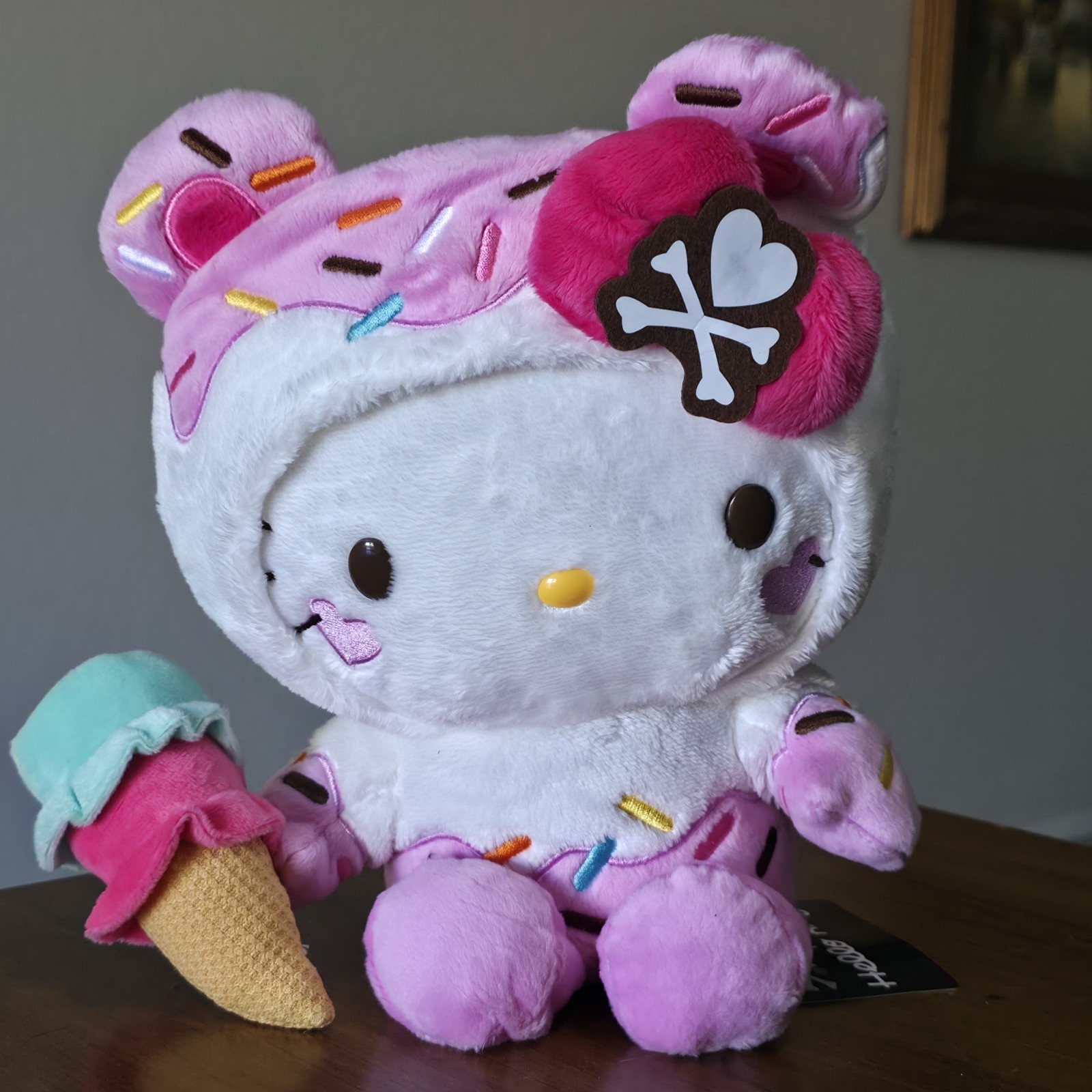 NWT tokidoki for Hello Kitty Ice Cream Donut Sprinkles Plush Doll Sanrio 2024 NWT tokidoki for Hello Kitty Ice Cream Donut Sprinkles Plush Doll Sanrio 2024