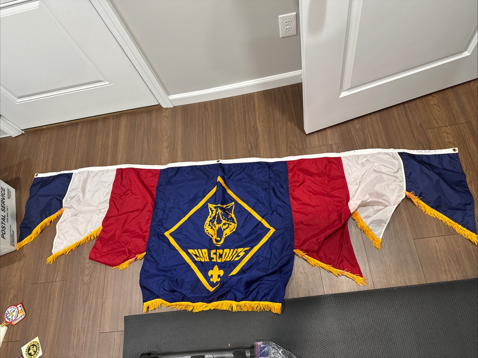 Vintage Cub Scouts Of America Troop Hall Banner Flag 2 1/2ft x 8ft Be Prepared Vintage Cub Scouts Of America Troop Hall Banner Flag 2 1/2ft x 8ft Be Prepared
