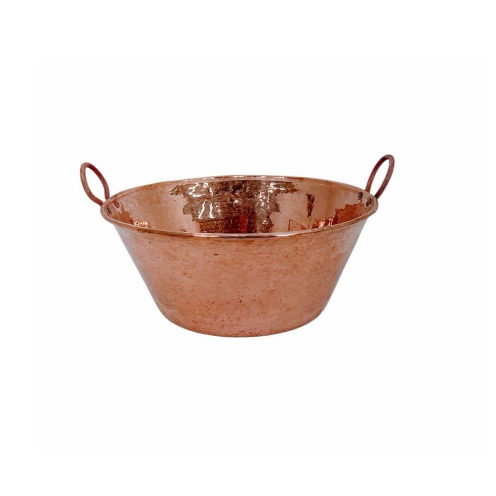 Heavy Duty Gauge Copper 18" Cazo De Cobre Para Carnitas Tacos Large Jam Pan 