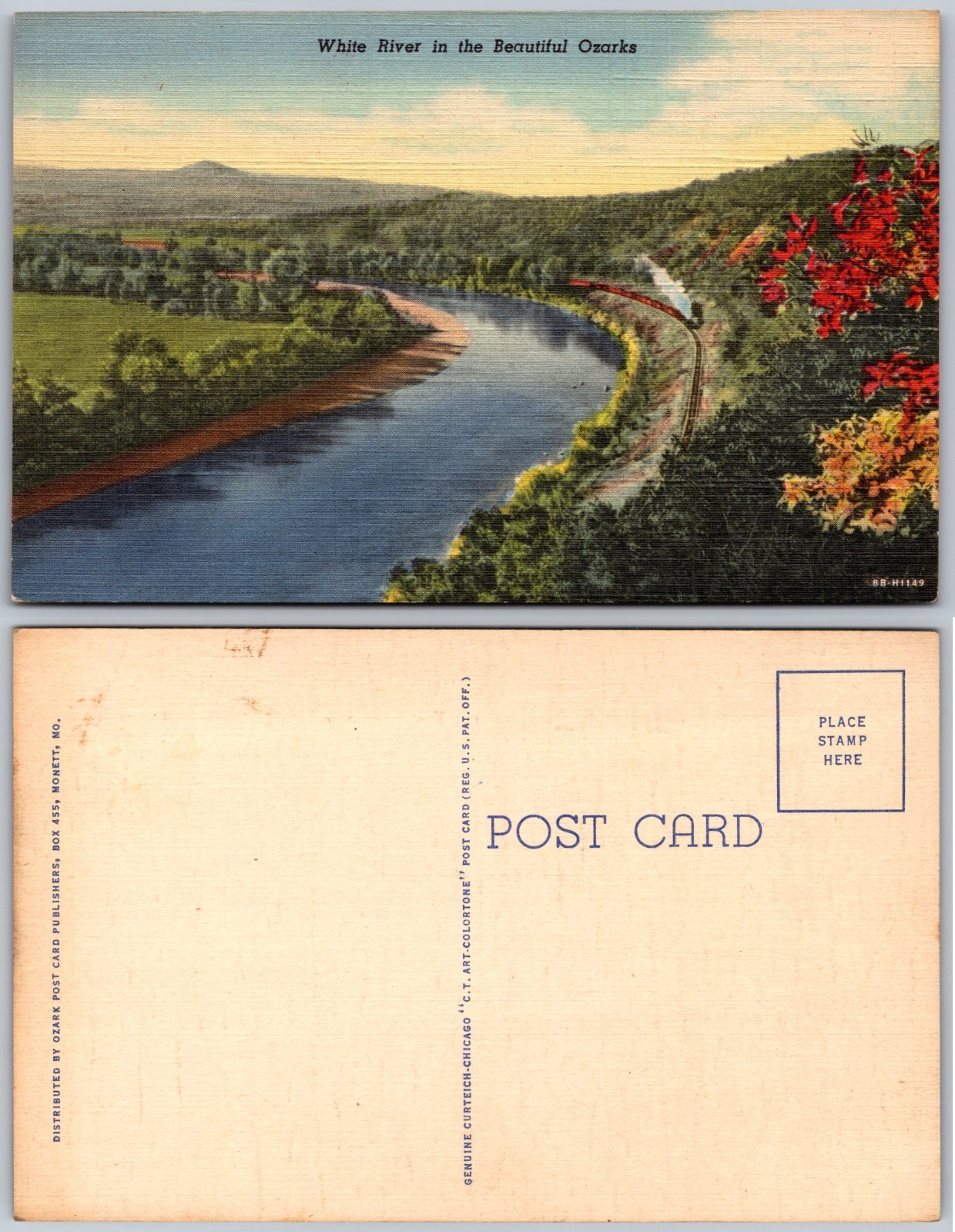 White River Beautiful Ozarks Postcard