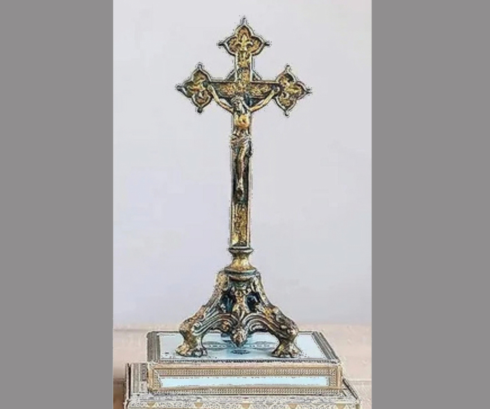 Metal Vintage Reproduction Cross - Metal Vintage Reproduction Cross -