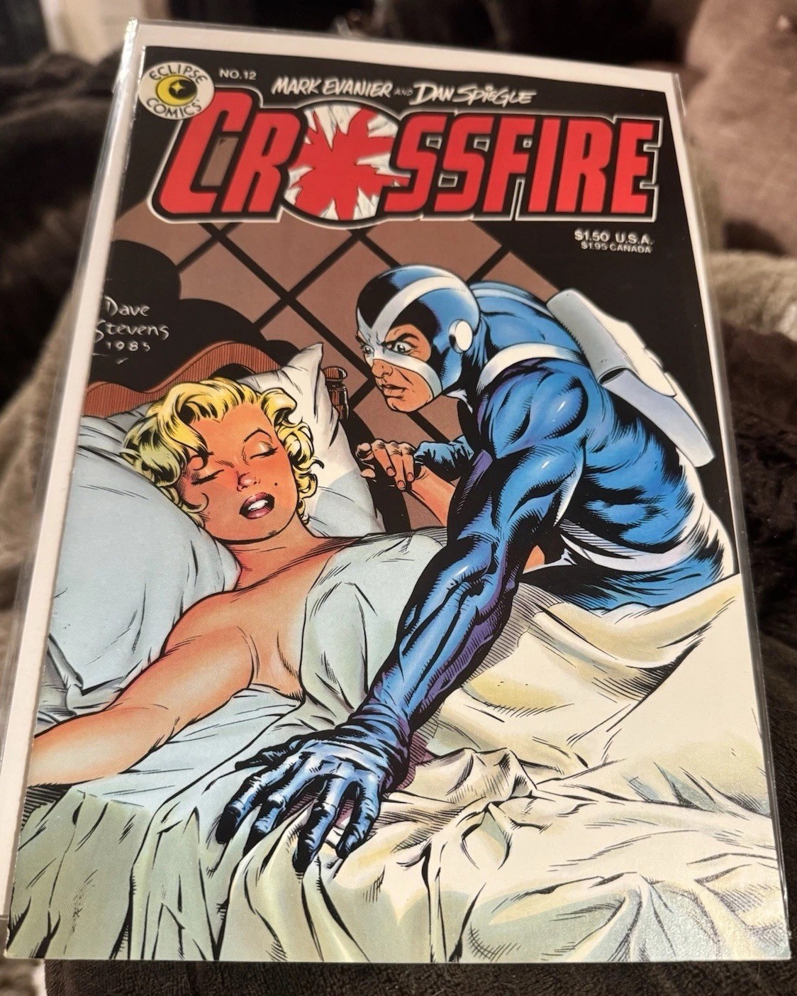 Crossfire #12 1985 Dave Stevens Marilyn Monroe Cover Art Comic Book VF good girl Crossfire #12 1985 Dave Stevens Marilyn Monroe Cover Art Comic Book VF good girl