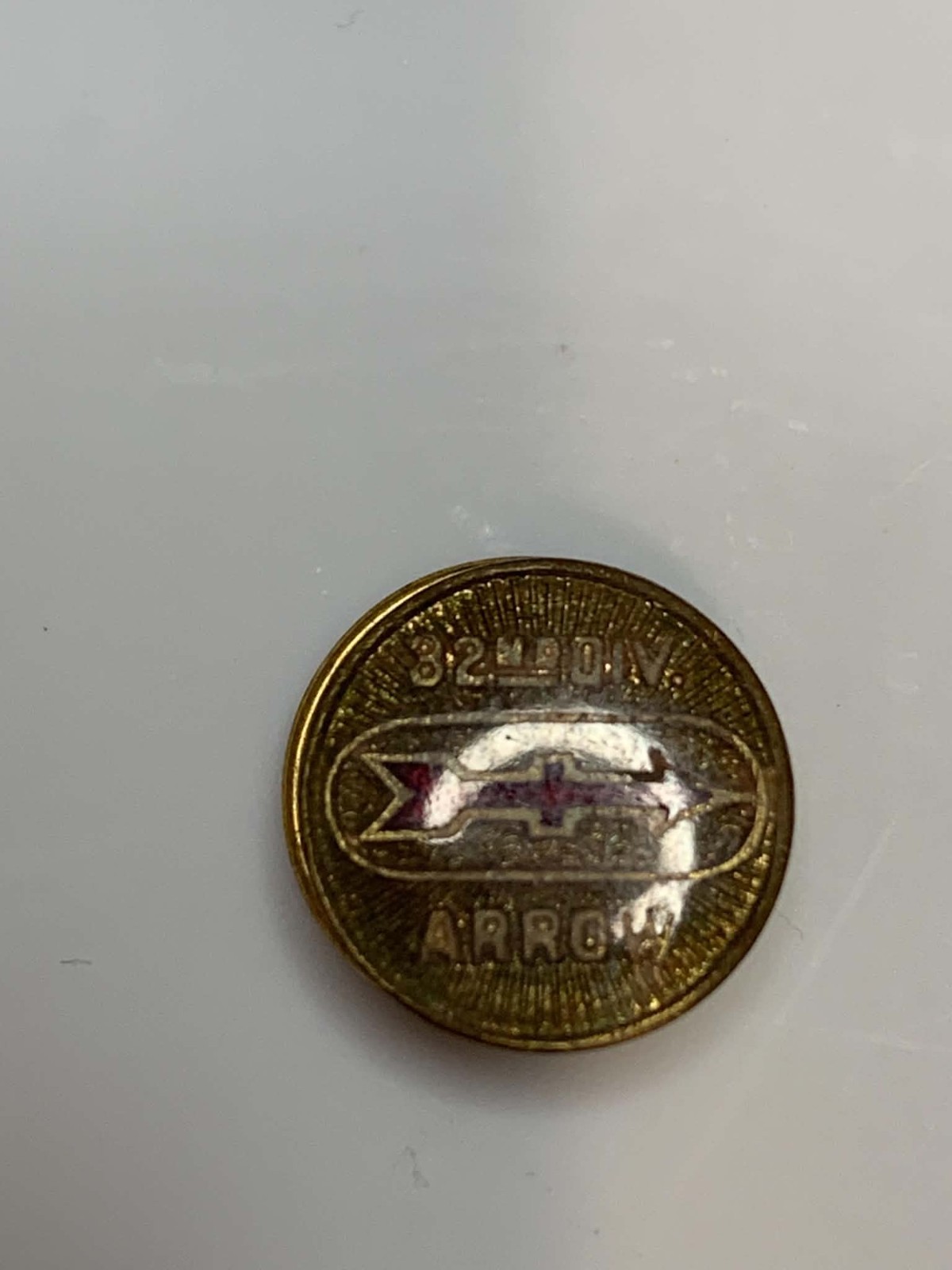 Original WW1 US Army 32nd Division Veteran's Pin Original WW1 US Army 32nd Division Veteran's Pin