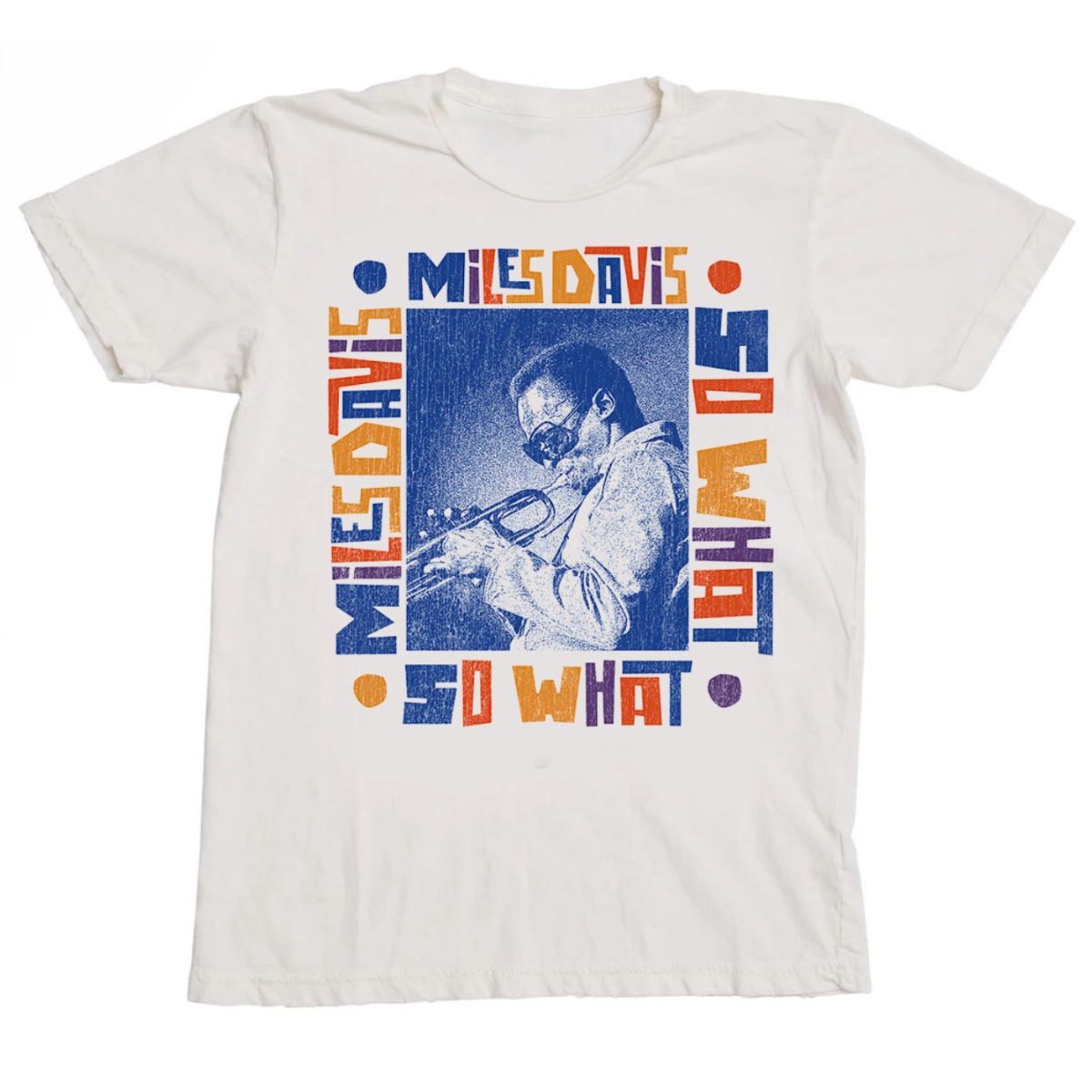 Rare Miles Davis Shirt Gift Short Sleeve Cotton White All Size t-Shirt