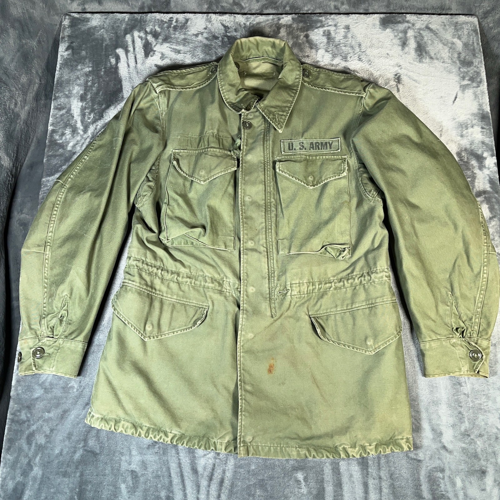 Vintage 1961 US Army M65 Field Jacket Men’s OG107 Crown Zip Early QM Vintage 1961 US Army M65 Field Jacket Men’s OG107 Crown Zip Early QM