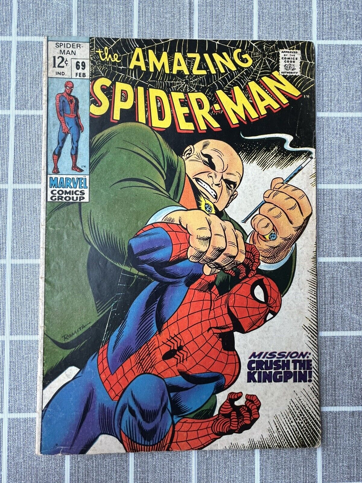 The Amazing Spider Man #69 Misson: Crush The Kingpin VF- Vintage 1969 Marvel
