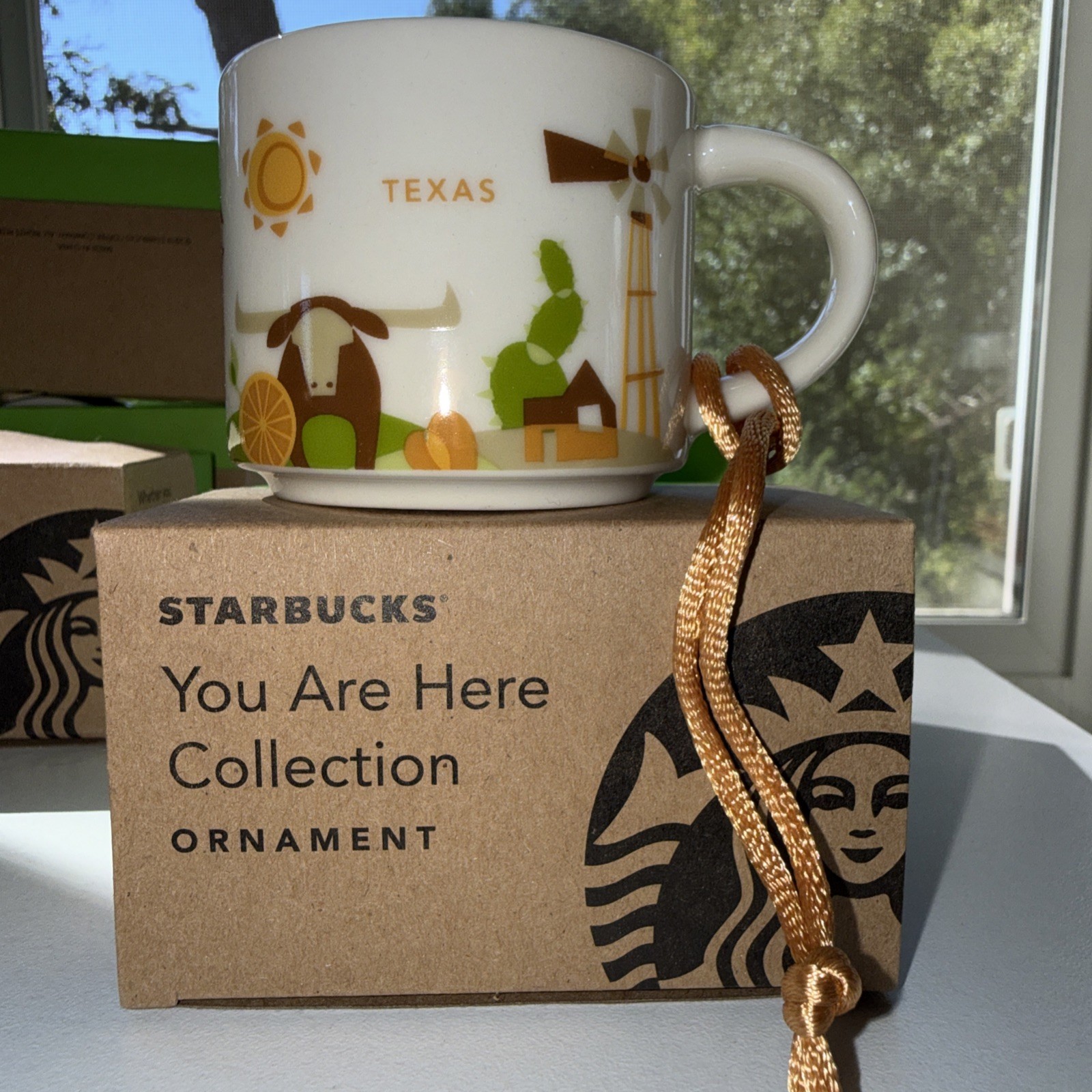 Starbucks You Are Here 2oz Ornament Approved Sample - TEXAS Starbucks You Are Here 2oz Ornament Approved Sample - TEXAS