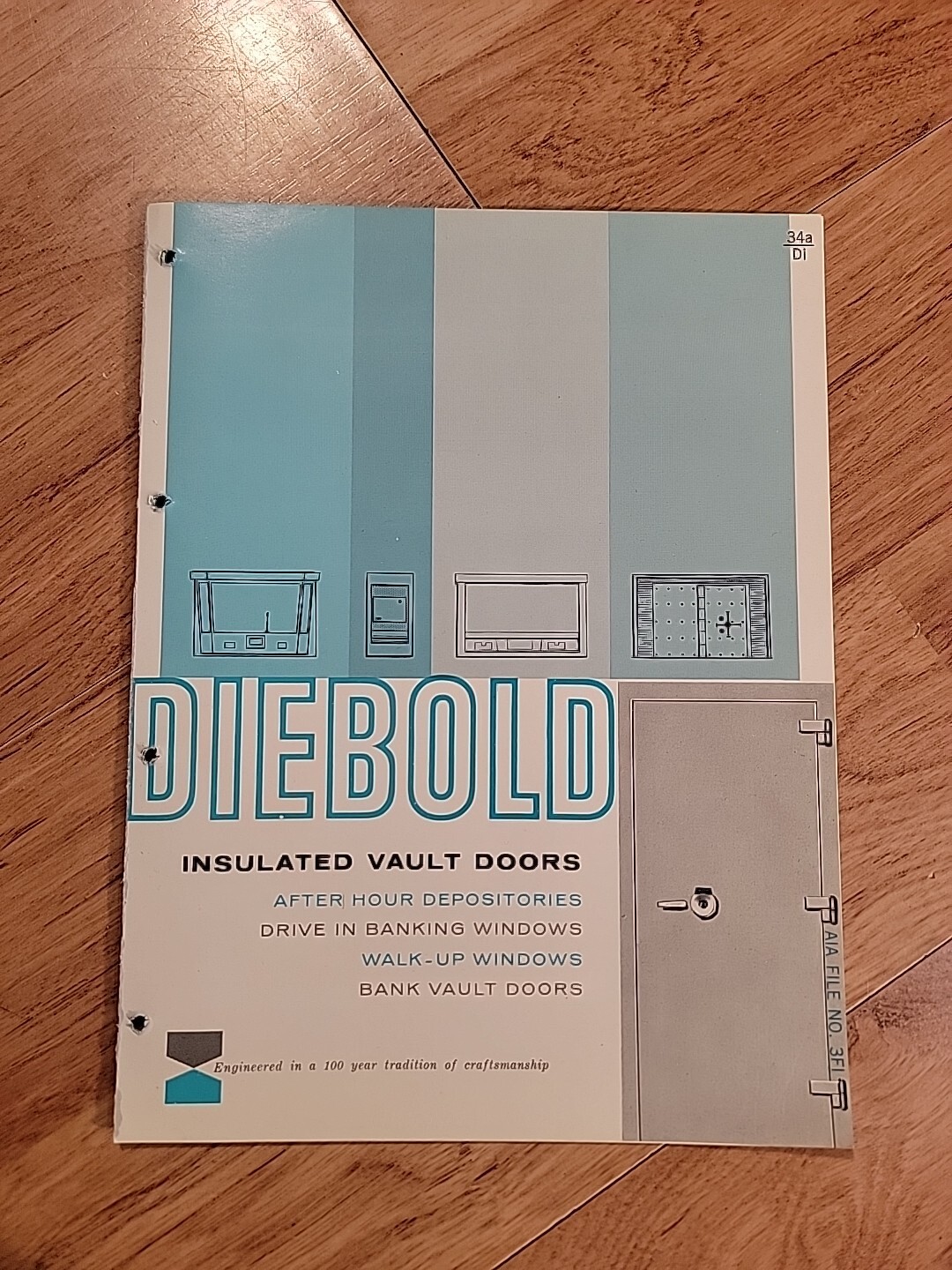 1960's Diebold Bank Equipment Brochure Booklet vault drive up window 1960's Diebold Bank Equipment Brochure Booklet vault drive up window