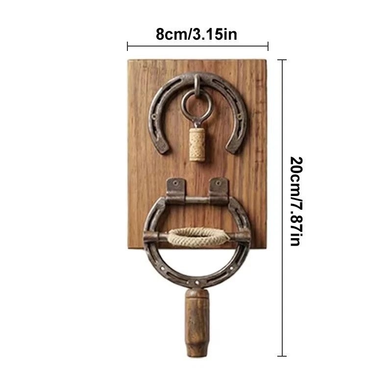 Rustic Horseshoe Wall Mounted Wine Opener Vintage Kitchen Decor Rustic Horseshoe Wall Mounted Wine Opener Vintage Kitchen Decor