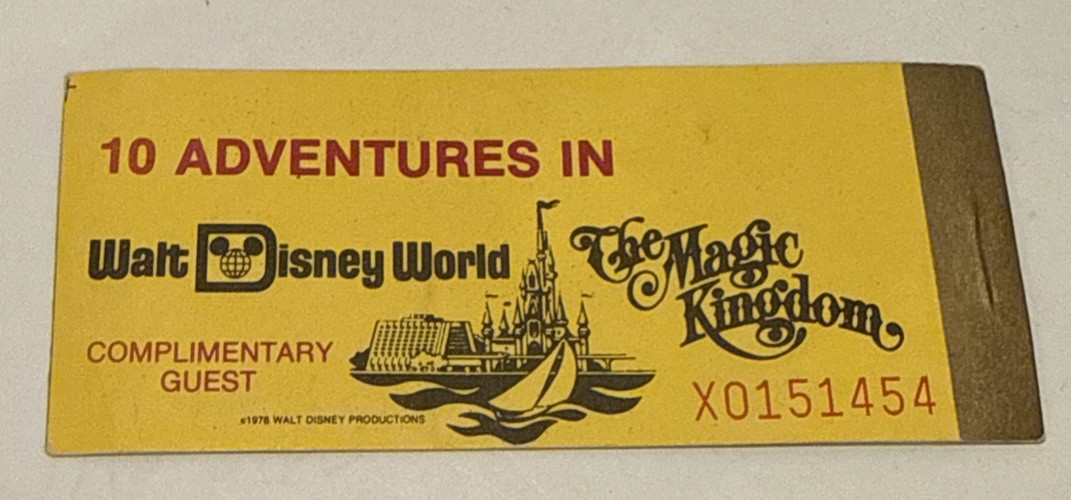 Rare Vtg Complimentary Guest Walt Disney World Magic Key Coupon Book Of 7 Tix Rare Vtg Complimentary Guest Walt Disney World Magic Key Coupon Book Of 7 Tix