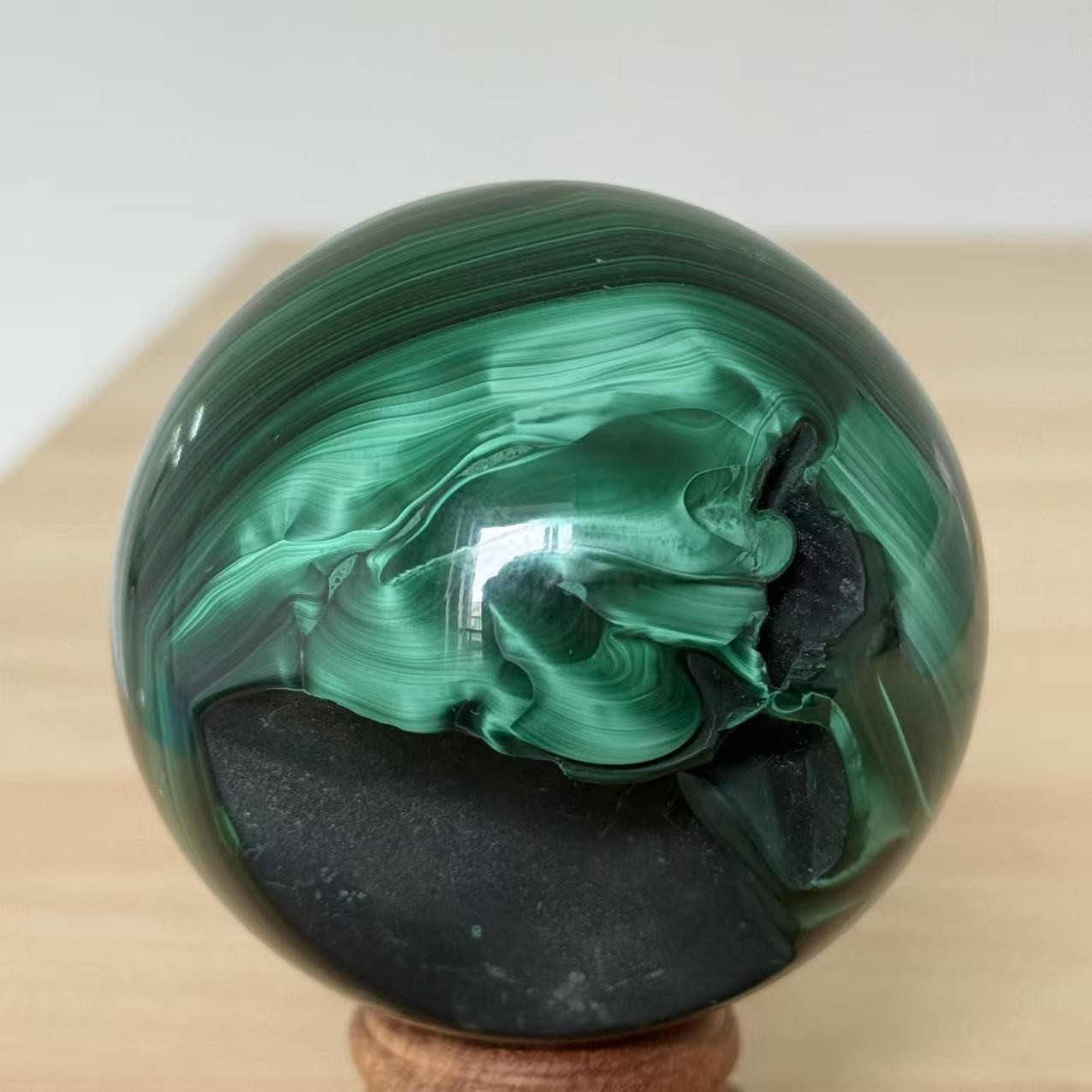 1.65LB 2.8" A+Natural Velvet Malachite Sphere Crystal Druzy Ball Healing 1.65LB 2.8" A+Natural Velvet Malachite Sphere Crystal Druzy Ball Healing