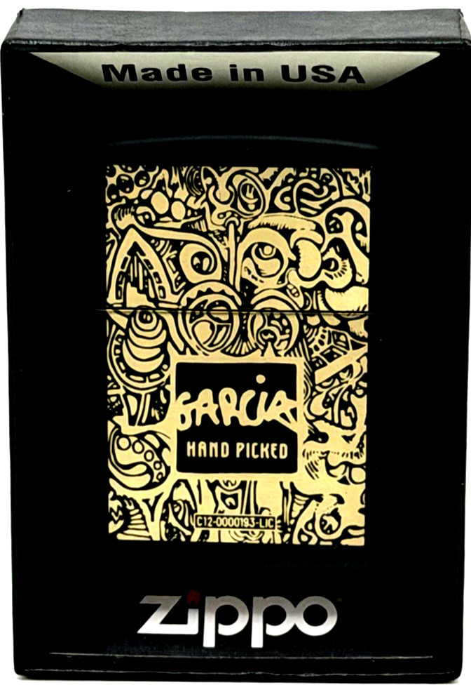 Garcia Hand Picked Zippo Lighter Jerry Garcia Official Merch New - Sold Out