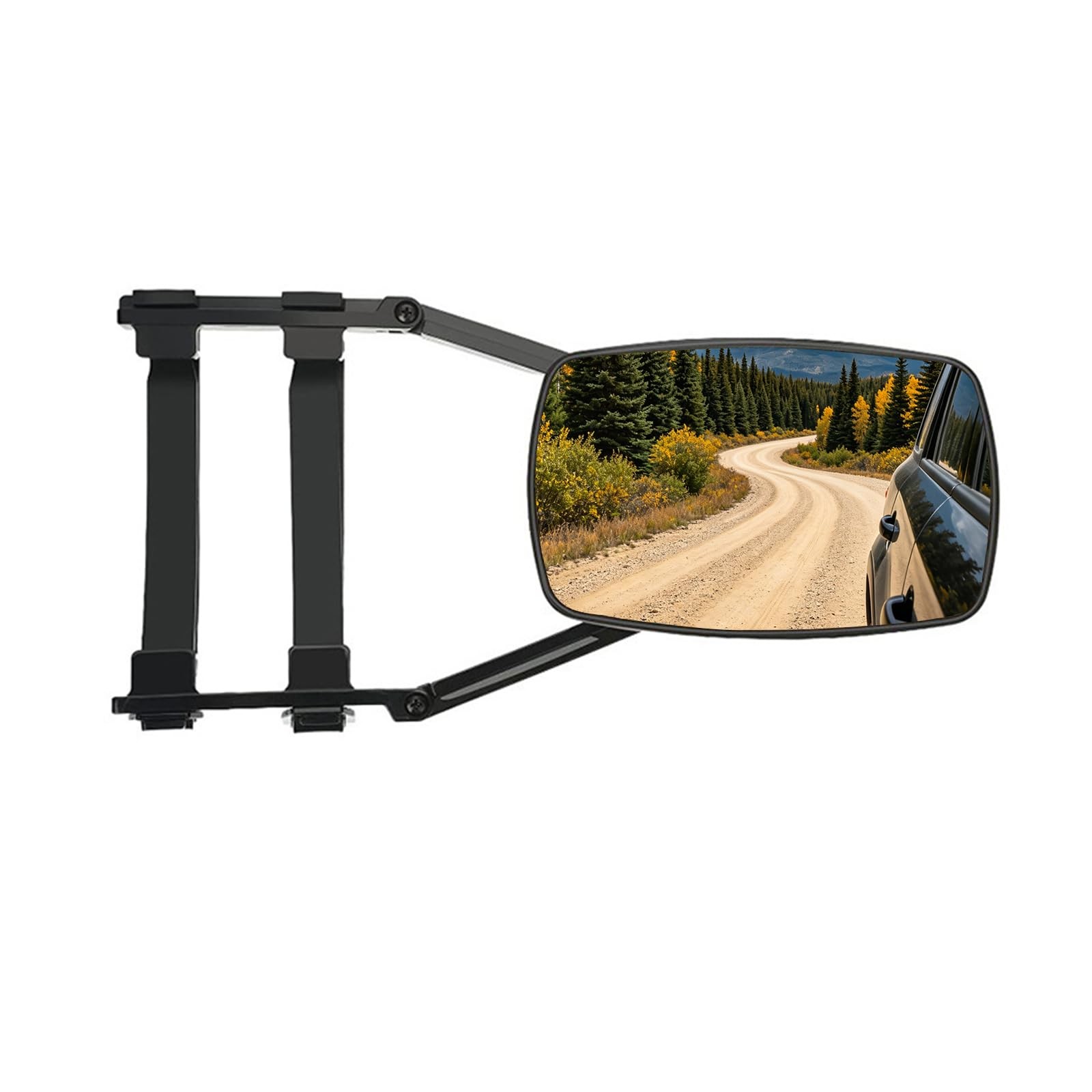 WNGASY Towing Mirror for RV, 1 Pack Extended Towing Side Mirror with Adjustable