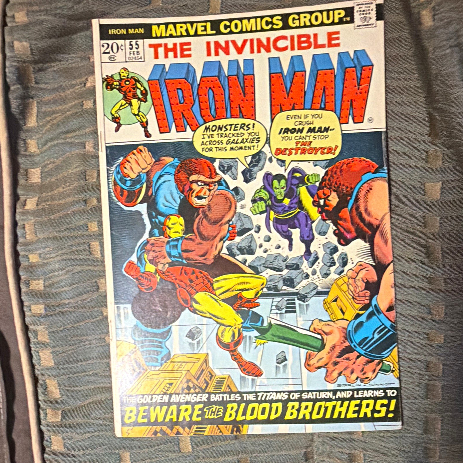 Invincible Iron Man #55 (1973) 1st app of Thanos and Drak VF Invincible Iron Man #55 (1973) 1st app of Thanos and Drak VF