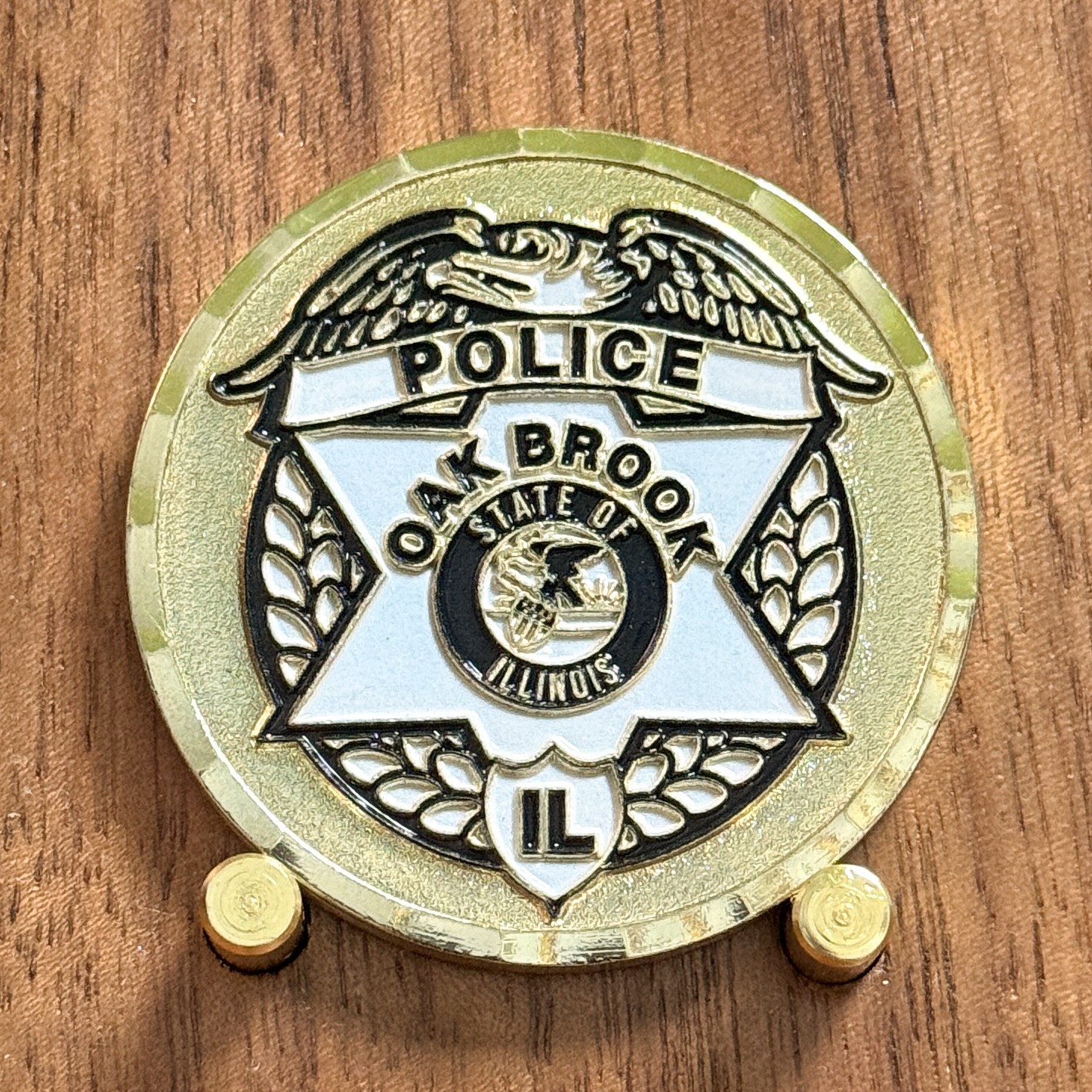 Oak Brook IL Police Sergeant Vel Torlo Thin Blue Line Challenge Coin W#10 Oak Brook IL Police Sergeant Vel Torlo Thin Blue Line Challenge Coin W#10