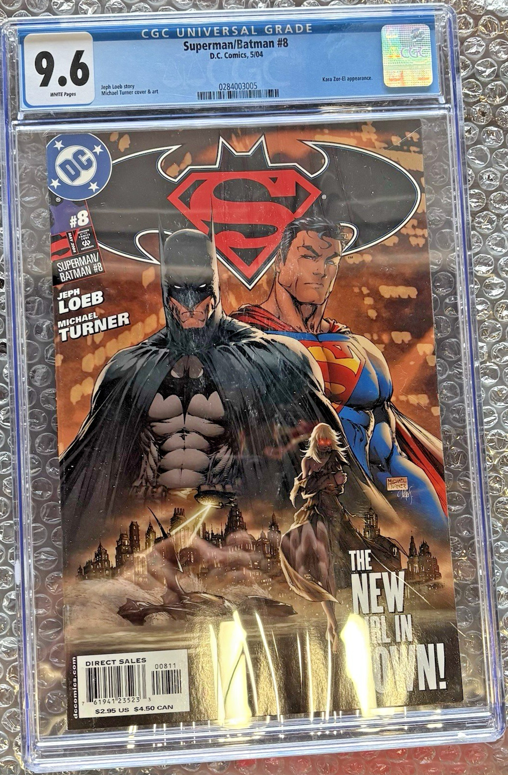 DC CGC 9.6 DC Superman/Batman #8 NM+ (2004) - 1st Appearance Kara Zor Supergirl DC CGC 9.6 DC Superman/Batman #8 NM+ (2004) - 1st Appearance Kara Zor Supergirl