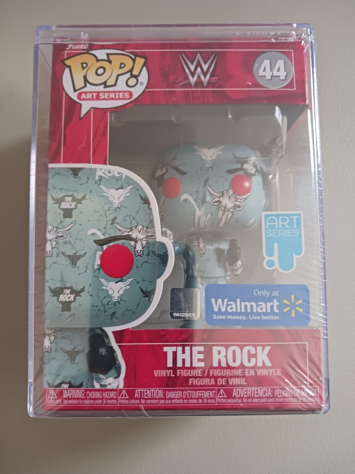 Funko Pop ART SERIES : THE ROCK Sealed.  #44 Vinyl Exclusive Case included Mint