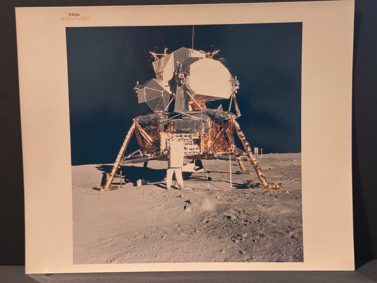 Apollo 11 Original NASA Red Number Photo AS11-40-5927 Buzz Aldrin Lunar Module Apollo 11 Original NASA Red Number Photo AS11-40-5927 Buzz Aldrin Lunar Module