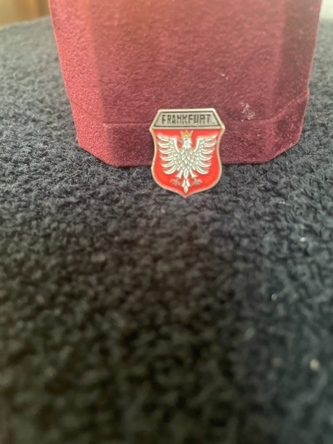 Vintage Frankfurt Germany Souvenir Pin features coat of arms Vintage Frankfurt Germany Souvenir Pin features coat of arms