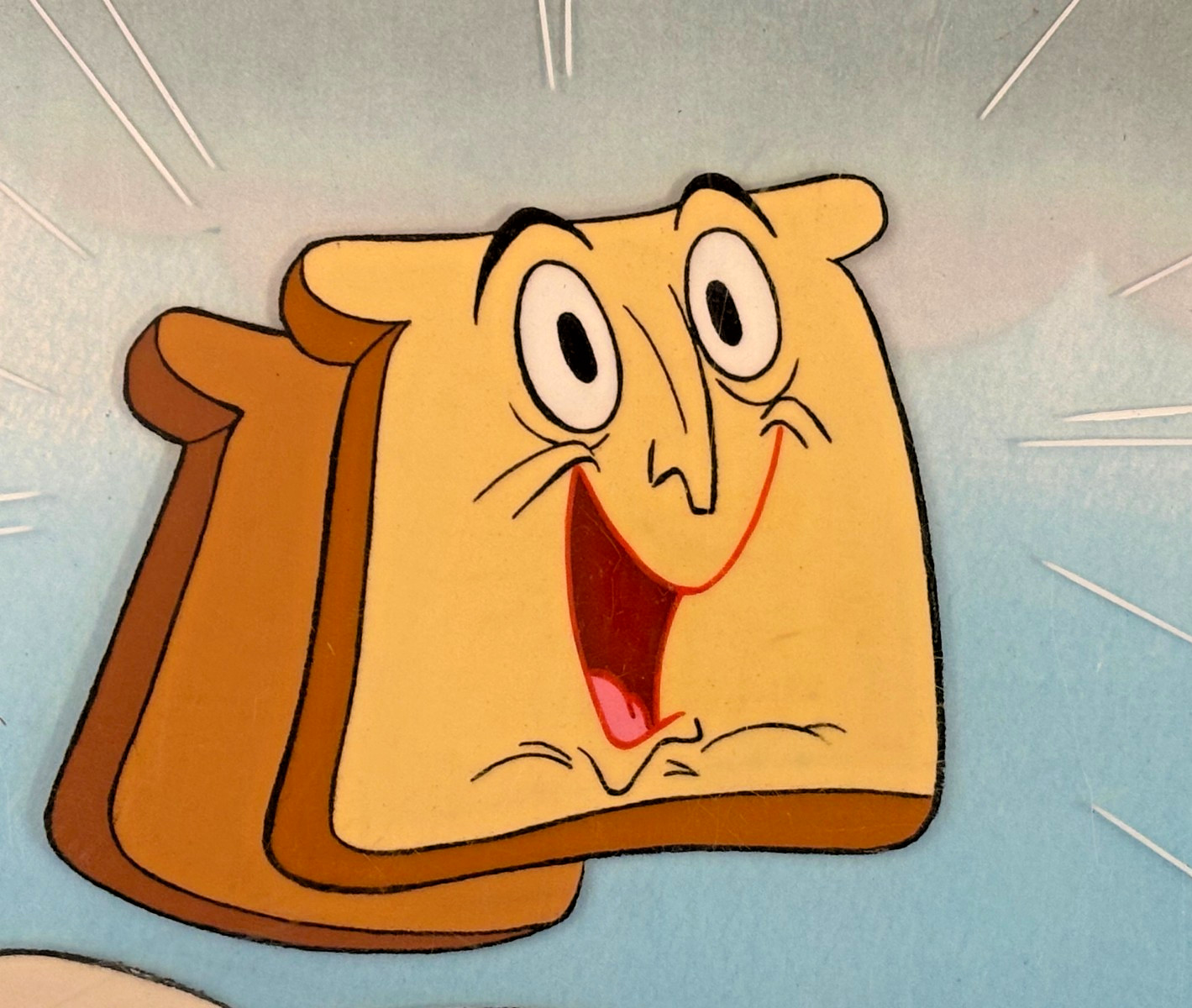 TWO Ren & Stimpy Production Animation Cels - Seal and COA POWDERED TOAST MAN TWO Ren & Stimpy Production Animation Cels - Seal and COA POWDERED TOAST MAN