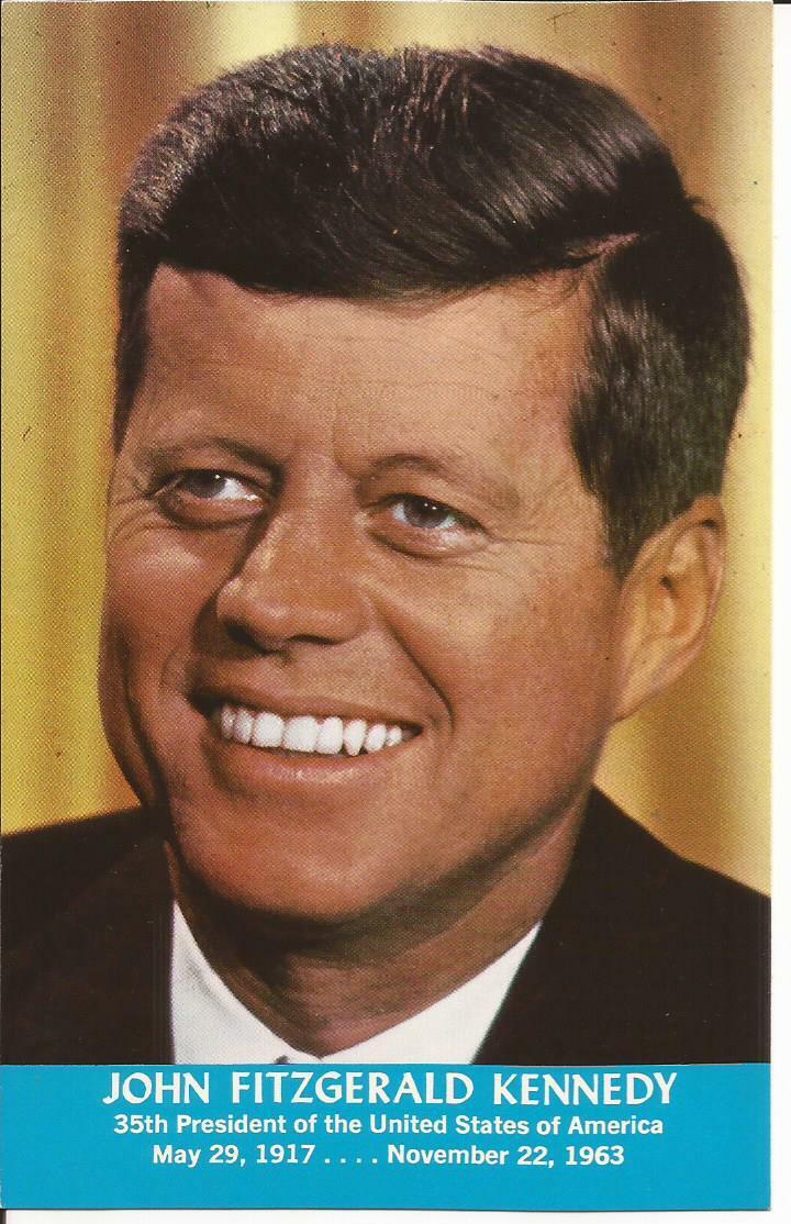 John F Kennedy JFK Commemorative Postcard B27