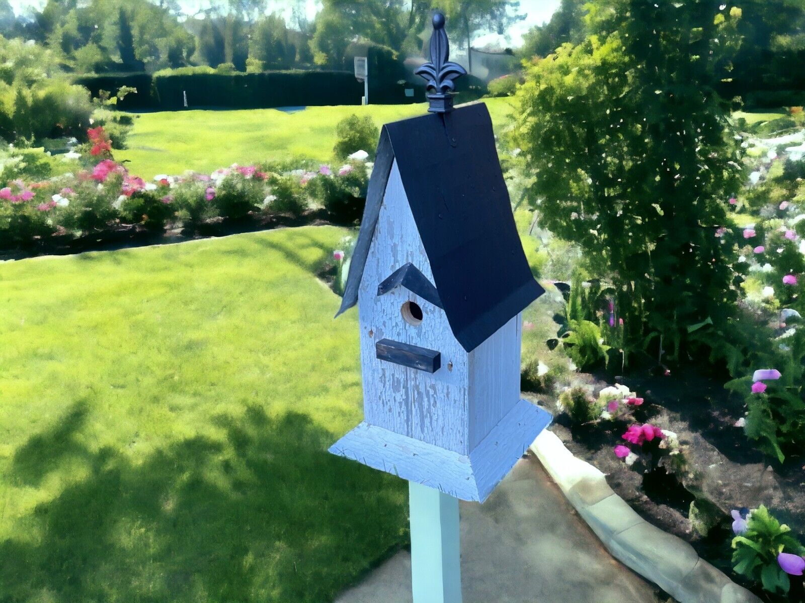 Rustic Amish Handmade Birdhouse for Outdoors
